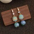 Trendy Mixed Texture Beads Earring