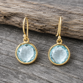 Vintage Blue Crystal Earrings