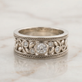 Vintage Silver & Zirconia Ring