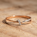 Eliza | Vintage Golden & Silver Twist Ring
