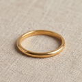 Simple ring made of gold and silver