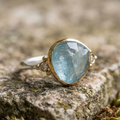 Vintage Aquamarine Stone Ring