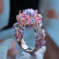 Floral Silver Band Ring