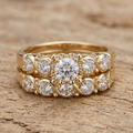 Vintage Sparkling Gold Ring