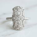 Vintage Brilliant Silver Ring