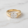 Vintage Gold & Zirconia Ring
