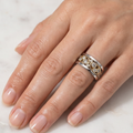 Vintage Gold & Silver Ivy Zirconia Ring