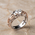 Exotic Crystal Silver Ring