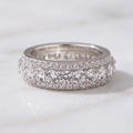 Vintage Silver Eternity Band Ring