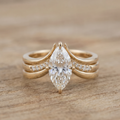 Drop Crown Gold Ring