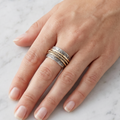 Vintage Baroque Pattern Spinner Ring