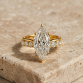 Marquise Diamond Gold Ring