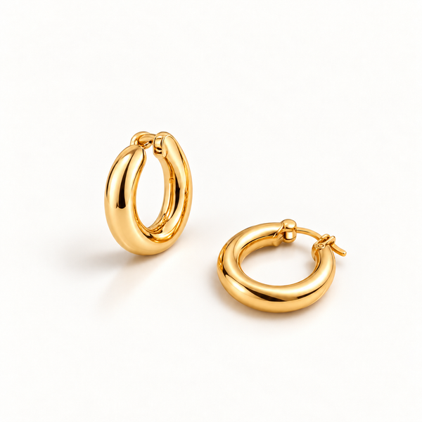 The Camille Gold Hoop Earrings