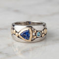 Vintage Blue Crystal Ring