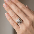 Vintage Zirconia Gold Ring