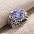 Lavender Bloom Heirloom Ring