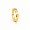The Estelle Crystal Gold Band