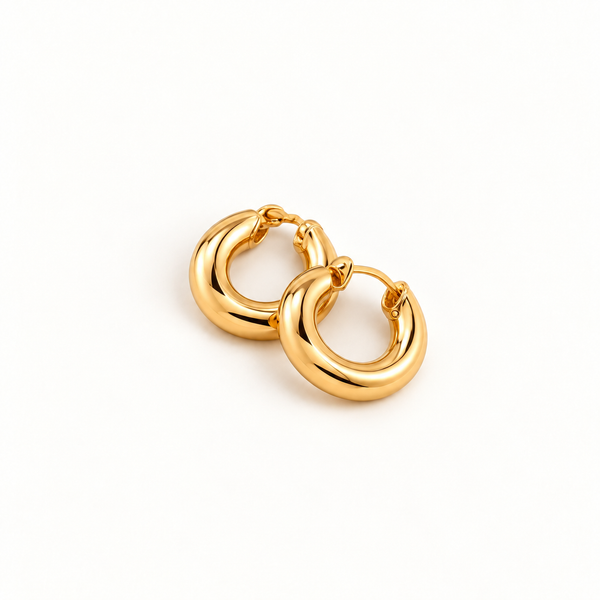 The Camille Gold Hoop Earrings