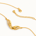 The Seraphina Crystal Wave Necklace