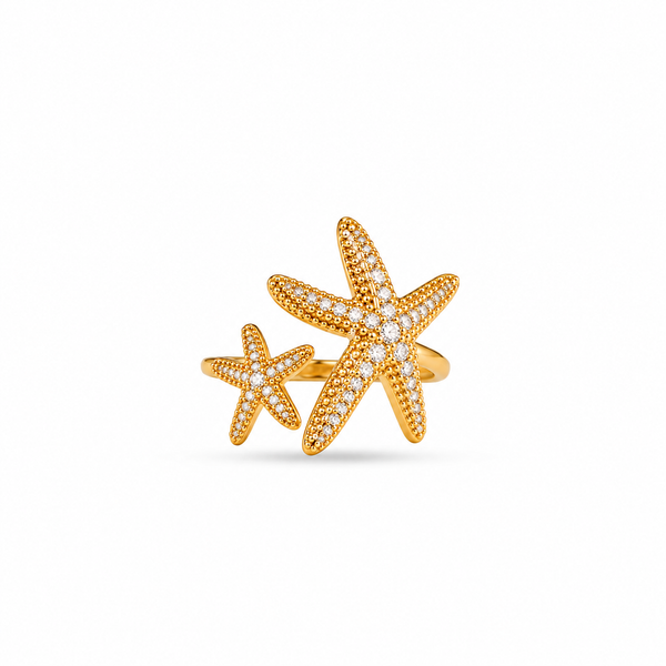 The Marina Starfish Gold Ring