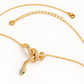The Serpentina Crystal Snake Necklace