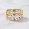 Vintage Elegant Zirconia Ring Set
