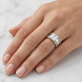 Vintage Inlaid Glass Ring