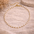 Universal Truth - Gold Pearl Choker Necklace