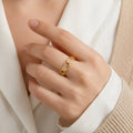 Verona Link Chain Adjustable Ring