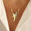 Lucky Fairy Necklace in Silver and Gold
