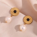 Motivation - Pearl Dangle Earrings with 18k Stainless
