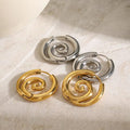 Timeless Gold Spiral Earrings