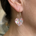 Sugarplum Heart Drop Earrings | Gold