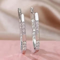 Sophisticated Earrings with Zirconia Stones