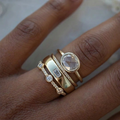 Vintage Ring made of Gold and Zirconium