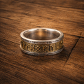 Silver & Golden Titan Ring