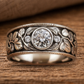 Timeless Silver & Zirconia Ring