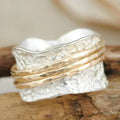 Vintage Spinner Ring made of Gold and Silver