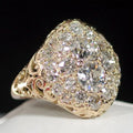 Vintage Gold Round Diamond Ring