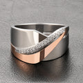 Zircon Sculpted Band Ring