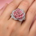 Floral Majesty Silver Ring